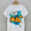 Vintage 80's Garfield Only Thing Active Is My Imagination t shirt NA