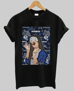 Aaliyah Aesthetic Dallas Cowboys Styled T-Shirt NA