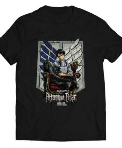 Attack On Titan Season 2 Levi Ackerman T-Shirt NA