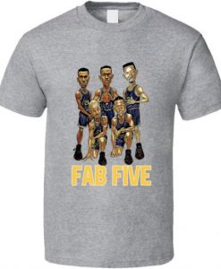 Fab Five University Of Michigan Basketball Sports Fan T Shirt NA