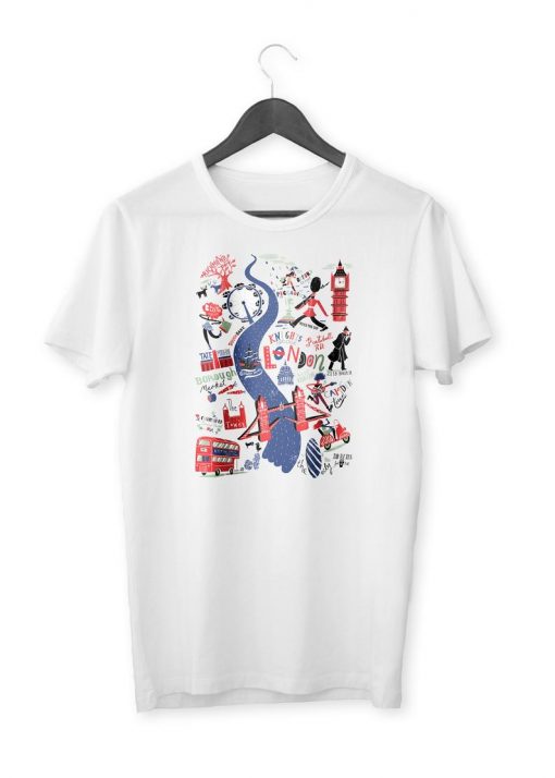 London Map Organic T-Shirt NA