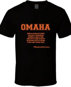 Peyton Manning Omaha Audible definition T Shirt NA