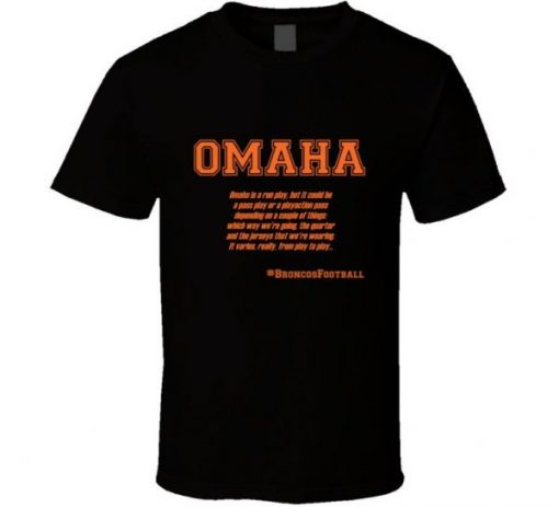 Peyton Manning Omaha Audible definition T Shirt NA