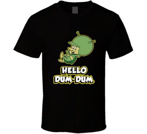 The Great Gazoo Hello Dum Dum Flintstones Cartoon Retro Fan T Shirt NA