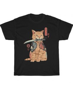 Catana cat samurai t shirt NA