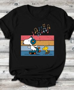 Snoopy Woodstock Roller Skating Classic T-shirt NA