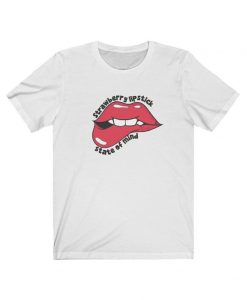 Strawberry lipstick state of mind t shirt NA