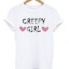 Creepy Girl Hearts T-shirt NACreepy Girl Hearts T-shirt NA