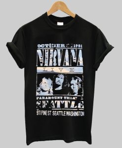 Nirvana Seattle Concert T Shirt NA