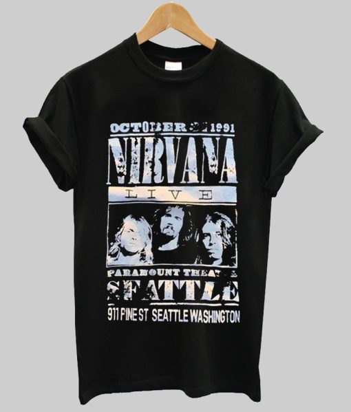 Nirvana Seattle Concert T Shirt NA