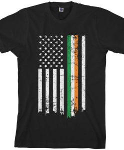 Irish American Flag tshirt NA