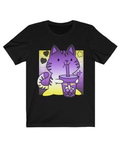 Kawaii Nonbinary Cat Shirt NA