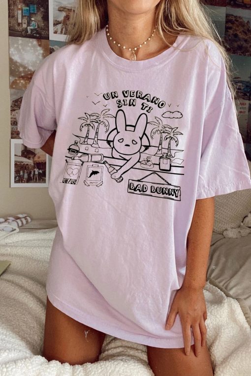Bad bunny sad heart shirt NA