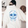 Preppy Skull Hoodie, Preppy Lightning Bolt Hoodie