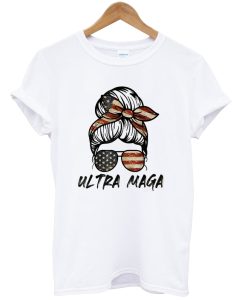 Ultra MAGA Funny Trump Biden American Flag USA Patriotic Shirt NA