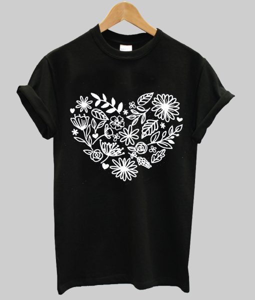 Flower heart tshirt NA