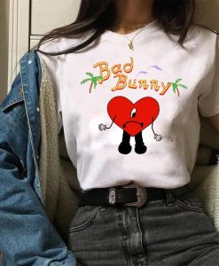 Bad Bunny Sad Heart T-Shirt NA