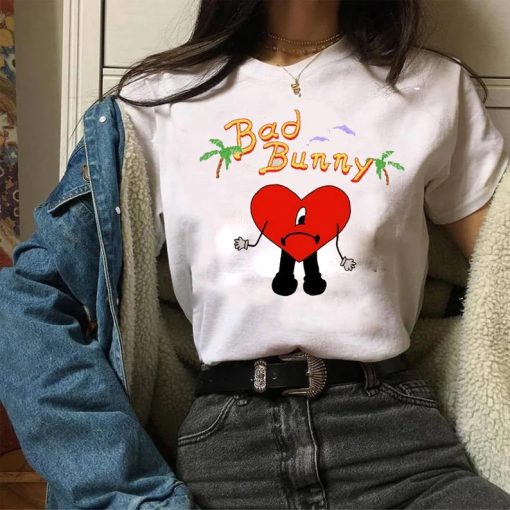 Bad Bunny Sad Heart T-Shirt NA