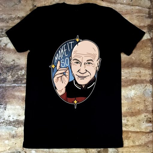 Patrick Stewart Make it So T-Shirt NA