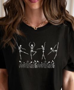 Ballet Dancing Skeletons tshirt NA