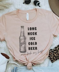 Long Neck Ice Cold Beer tshirt NA