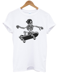 Skeleton Skateboarding tshirt NA