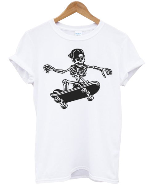 Skeleton Skateboarding tshirt NA