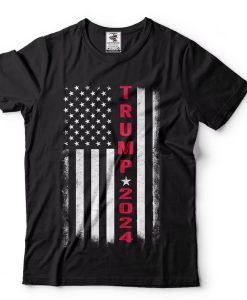 Trump 2024 American Flag Vintage T-Shirt NA