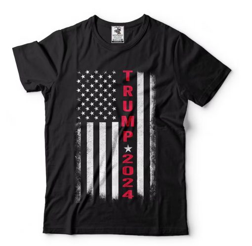 Trump 2024 American Flag Vintage T-Shirt NA