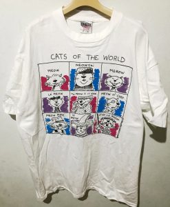 cats of the world tshirt NA