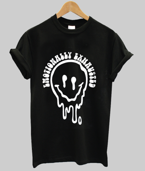 Emotionally Exhausted Funny Mental Health T-Shirt NA