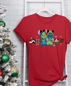 Grinch and Stitch Christmas Shirt NA