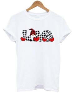 Love Valentine Gnome Valentine tshirt NA