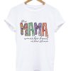 this mama wears her heart on her sleeve tshirt NA