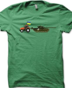 tractor and T72 russian tank tshirt NA