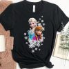 Christmas Frozen Anna and Elsa Snowflakes T-Shirt NA