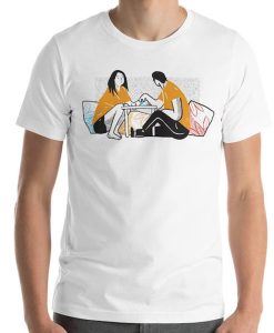 Couple Playing a Board Game Unisex T-Shirt NA