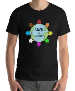 Save The Meeples Funny Board Game T-Shirt NA