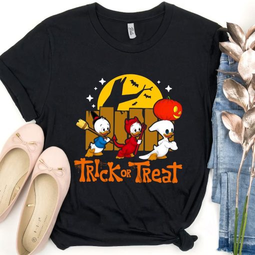 Trio Duck Halloween Pumpkin T-shirt NA