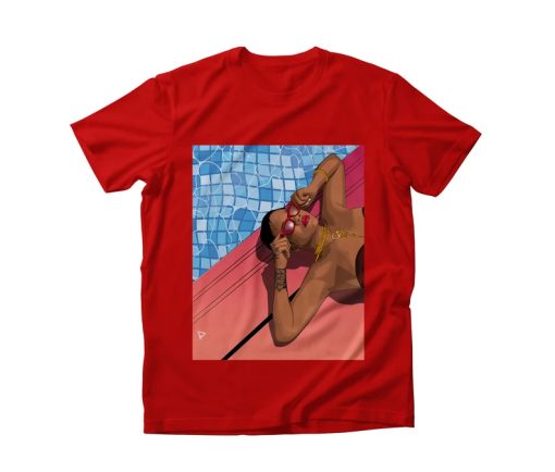 Rihanna by the pool T-shirt NA