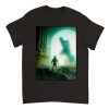 astronaut encountering giant in space t-shirt NA