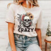 Beautiful Crazy Skull tshirt NA