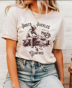 boots buckles tshirt NA