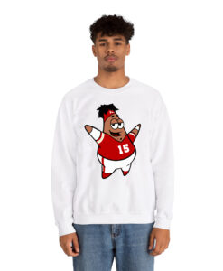 Patrick Star Mahomes Funny Kansas City Spongebob Sweatshirt